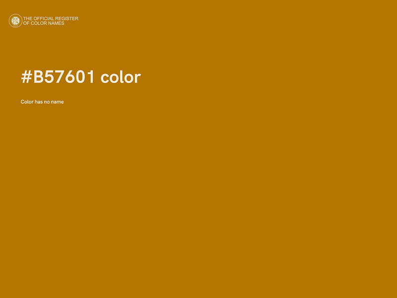 #B57601 color image