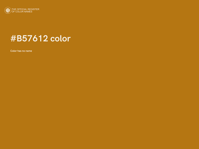 #B57612 color image