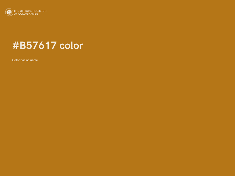 #B57617 color image