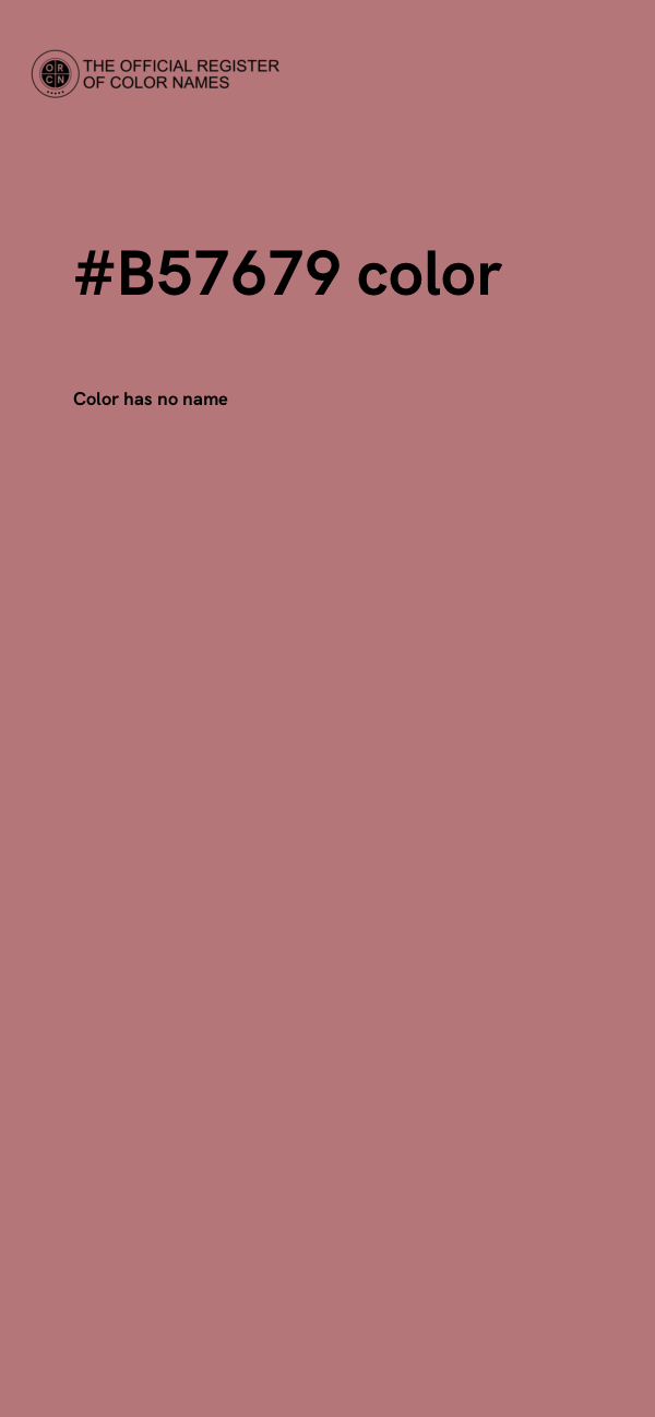 #B57679 color image