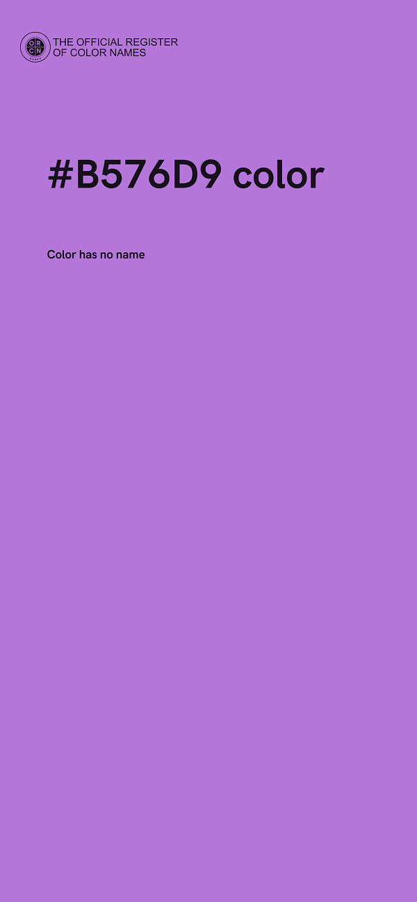 #B576D9 color image