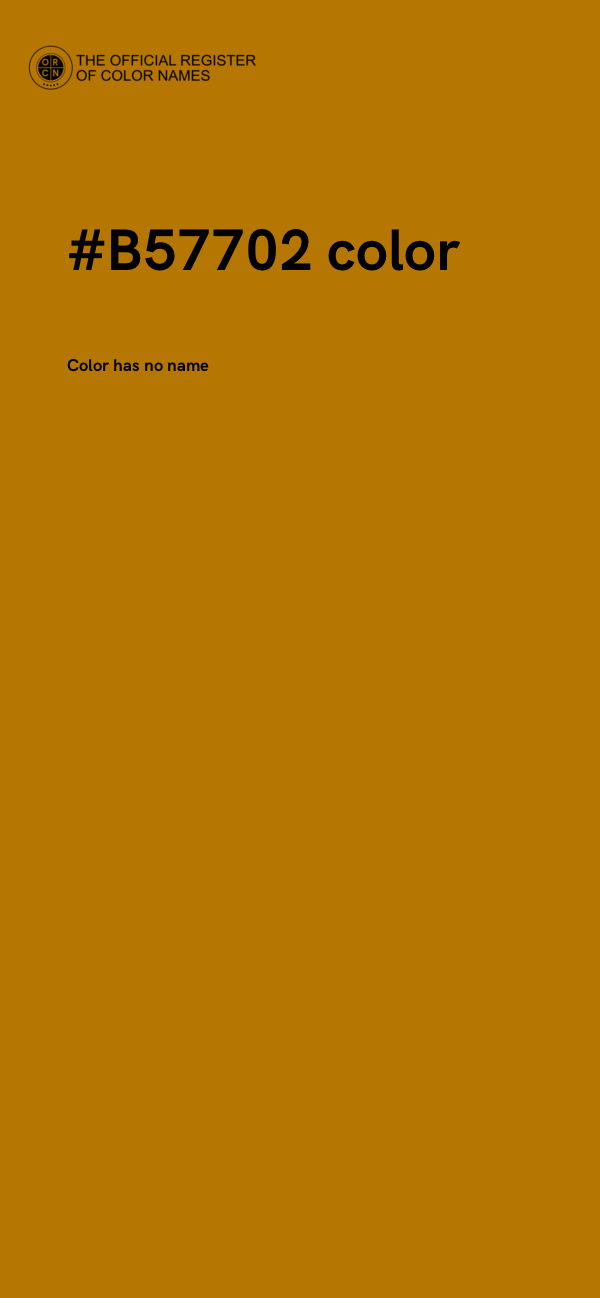 #B57702 color image