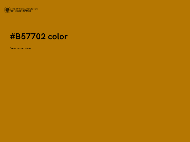 #B57702 color image