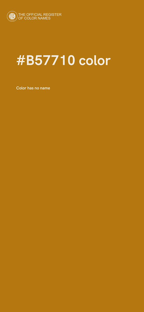 #B57710 color image