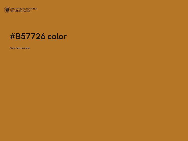 #B57726 color image