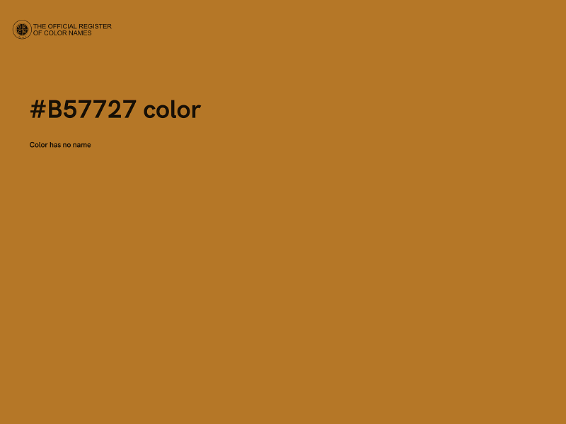 #B57727 color image