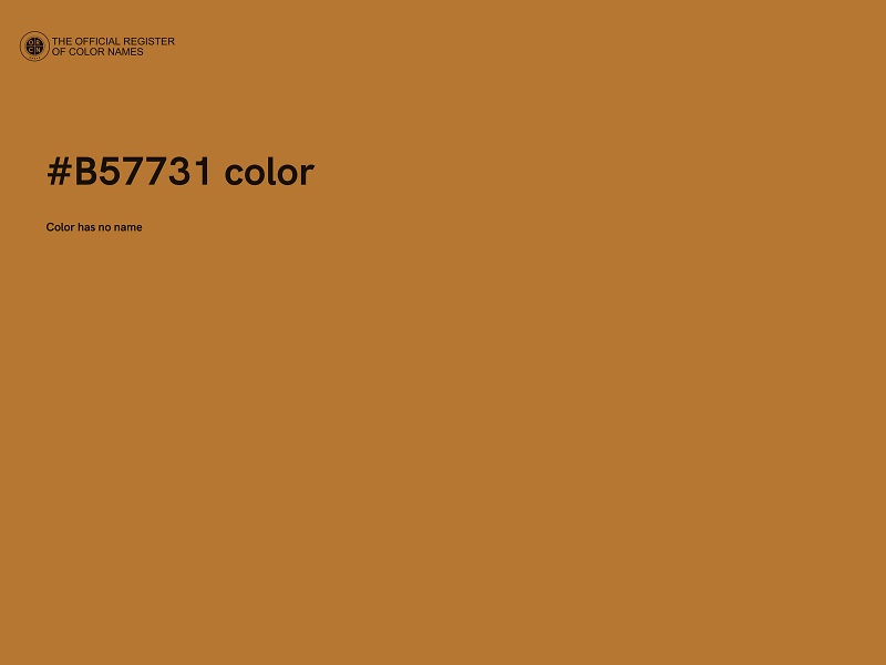 #B57731 color image