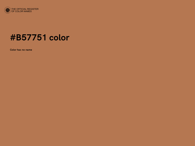 #B57751 color image