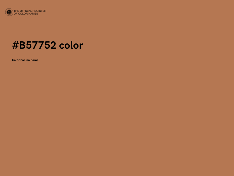 #B57752 color image