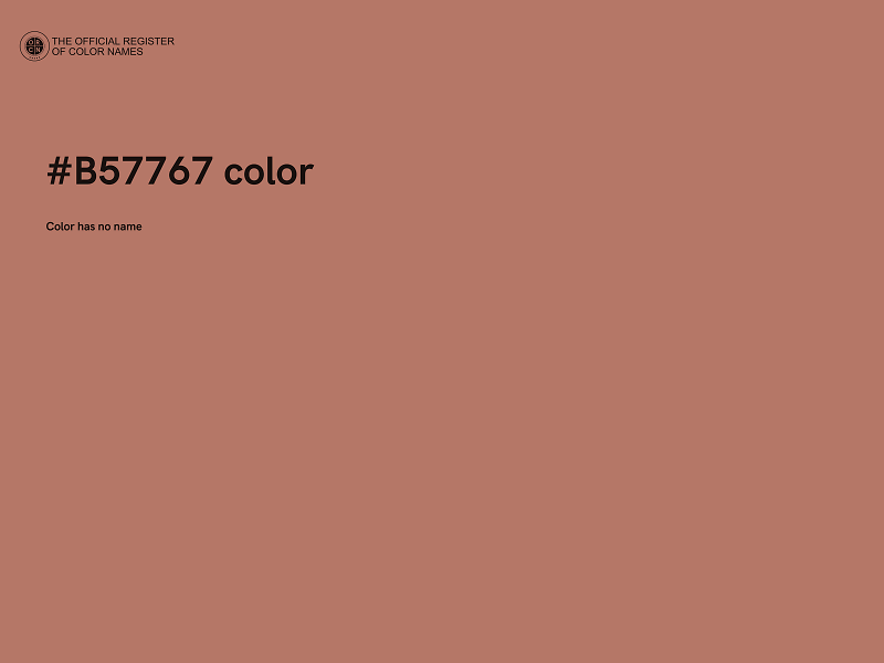 #B57767 color image