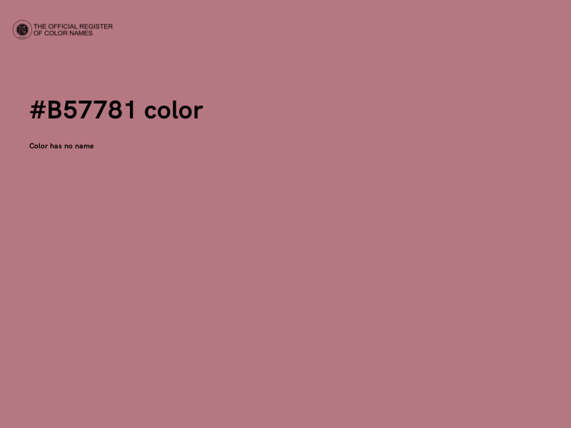 #B57781 color image