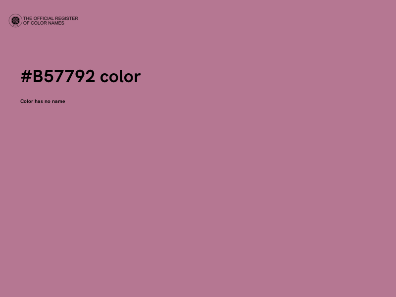 #B57792 color image