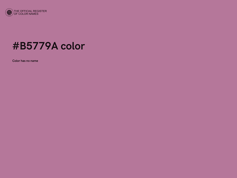 #B5779A color image