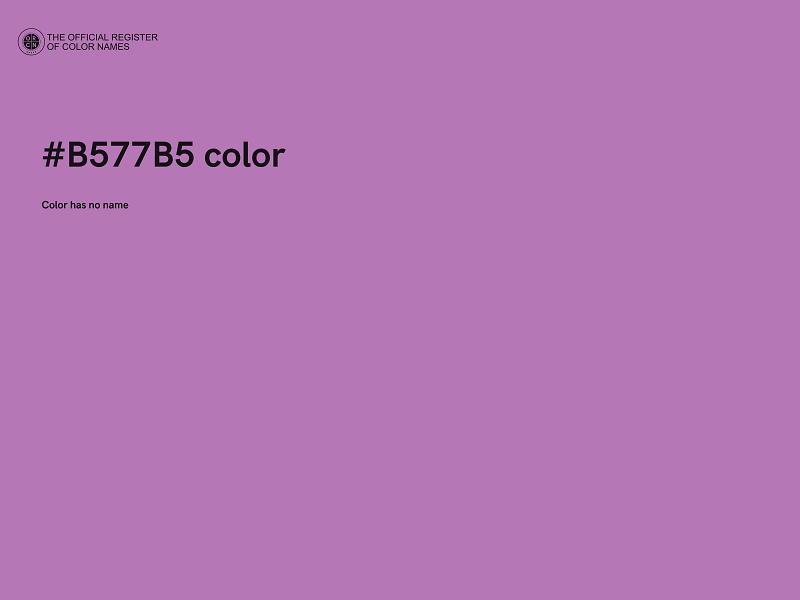 #B577B5 color image