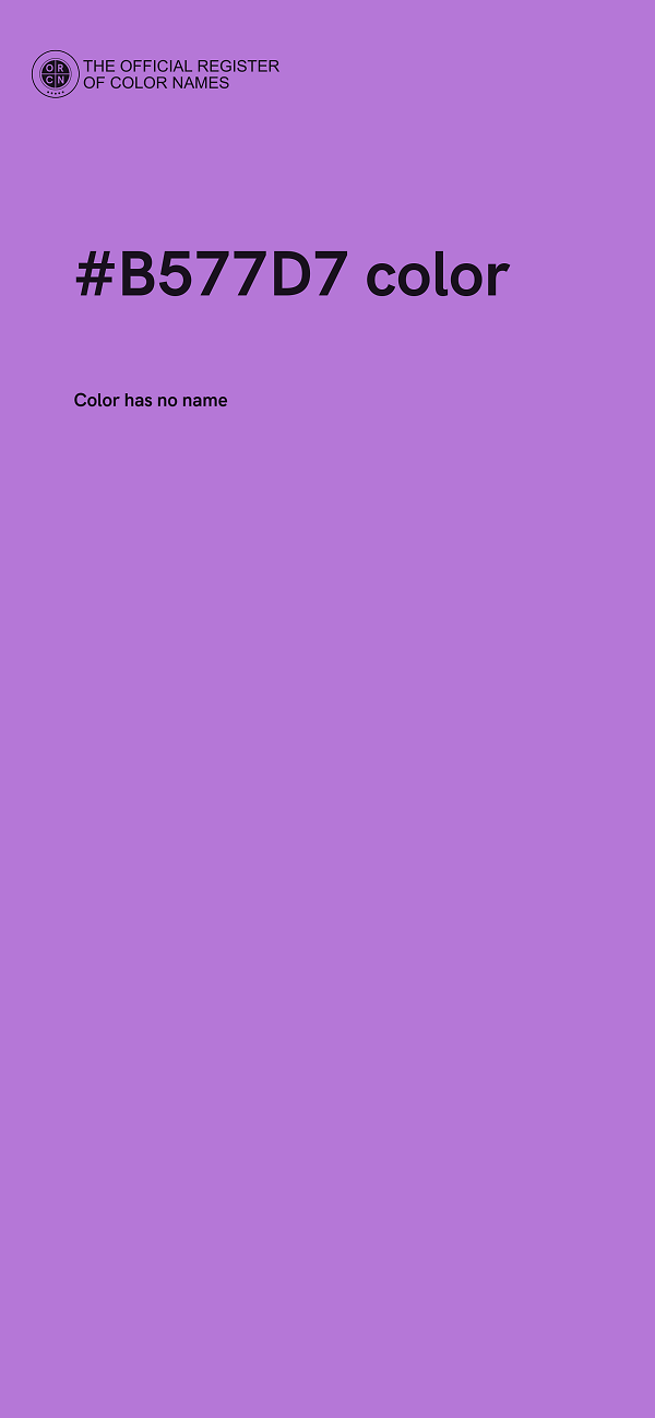 #B577D7 color image