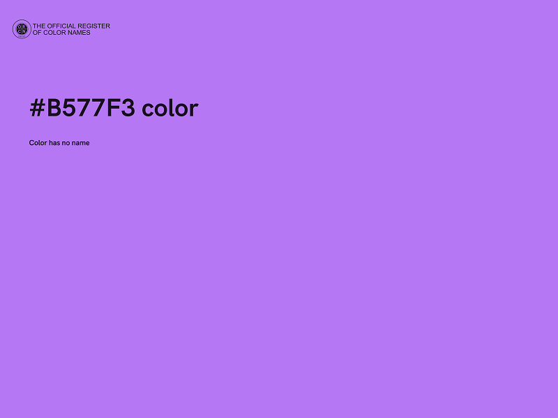 #B577F3 color image