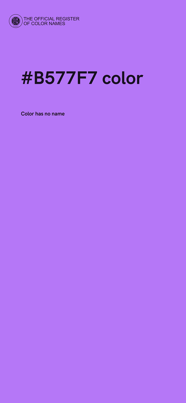 #B577F7 color image