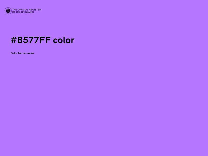#B577FF color image