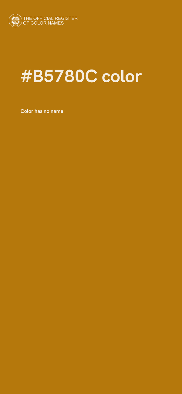 #B5780C color image