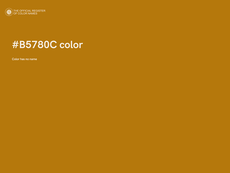 #B5780C color image