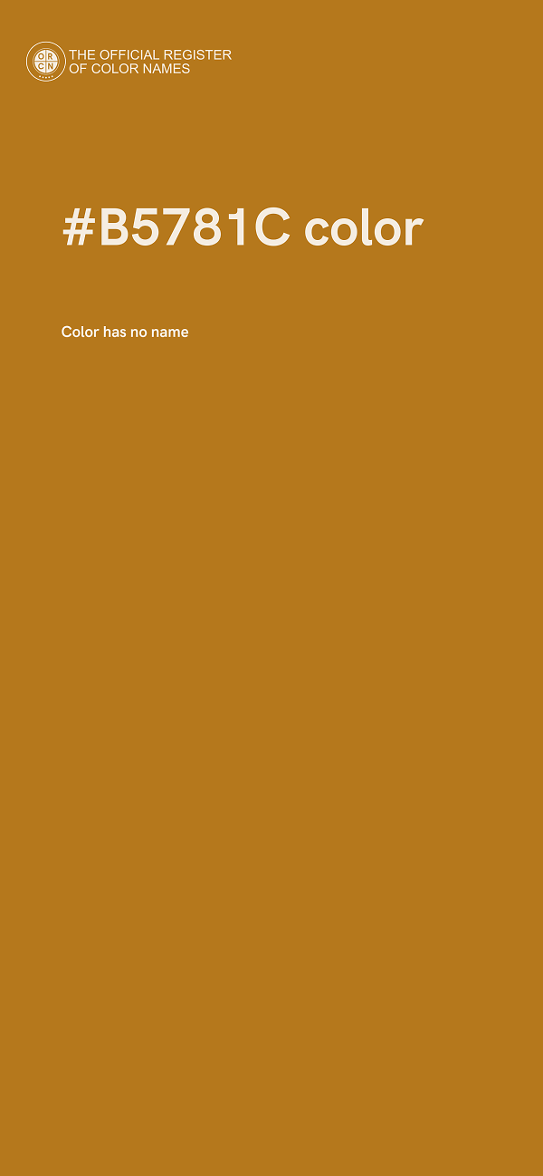 #B5781C color image