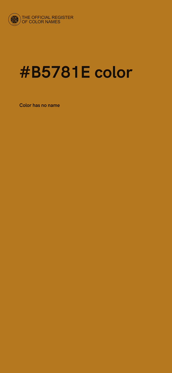 #B5781E color image