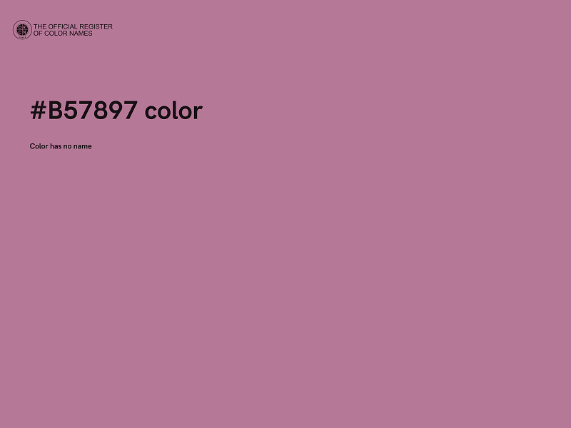 #B57897 color image
