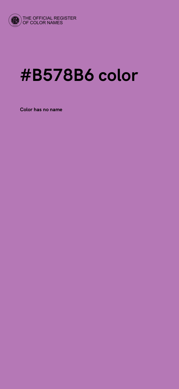 #B578B6 color image