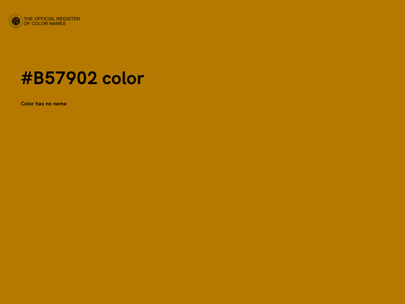 #B57902 color image