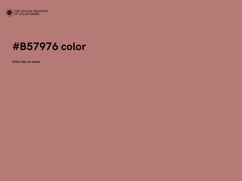 #B57976 color image
