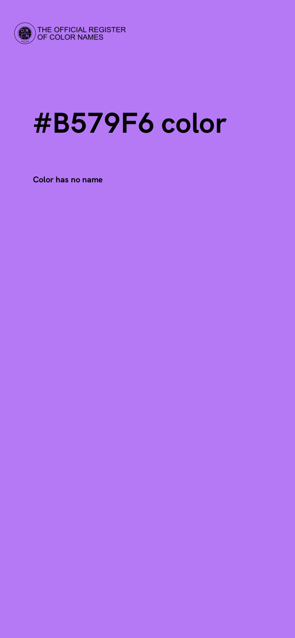 #B579F6 color image