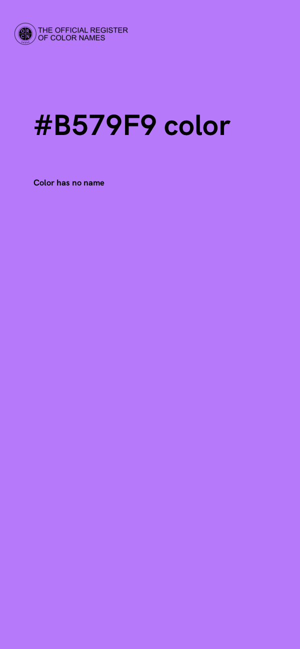 #B579F9 color image