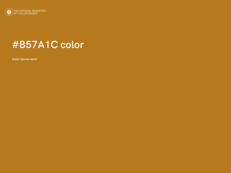 #B57A1C color image