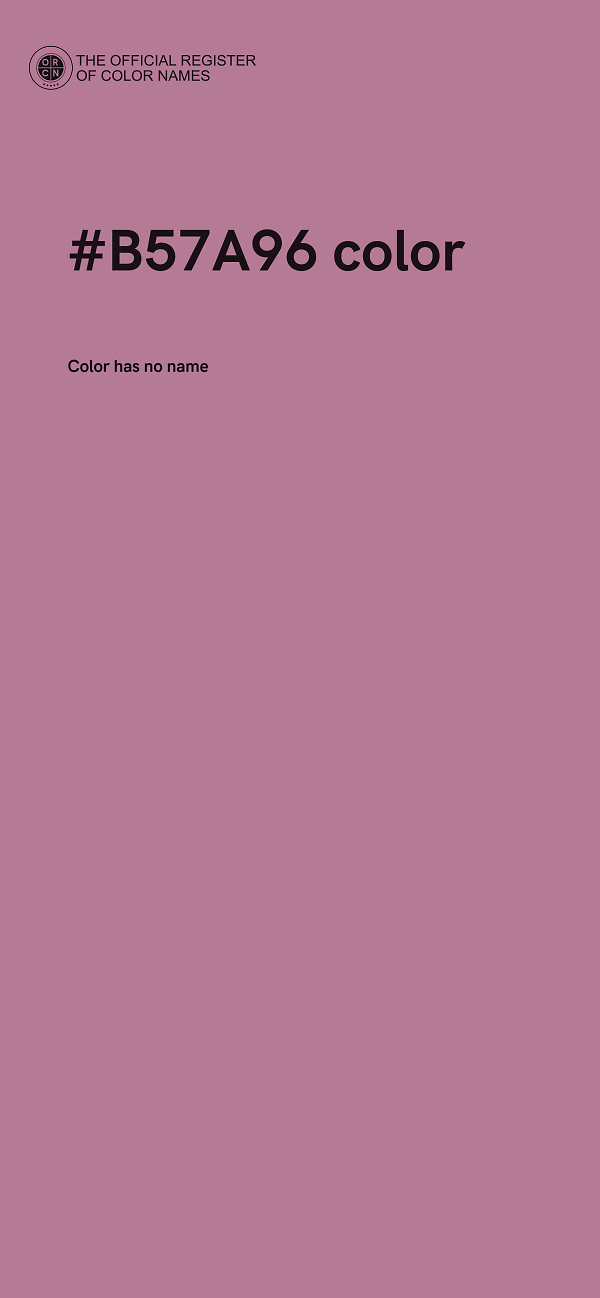 #B57A96 color image