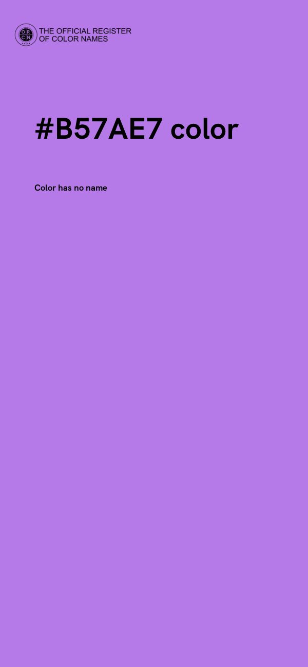 #B57AE7 color image