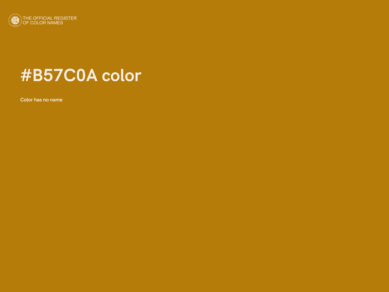 #B57C0A color image