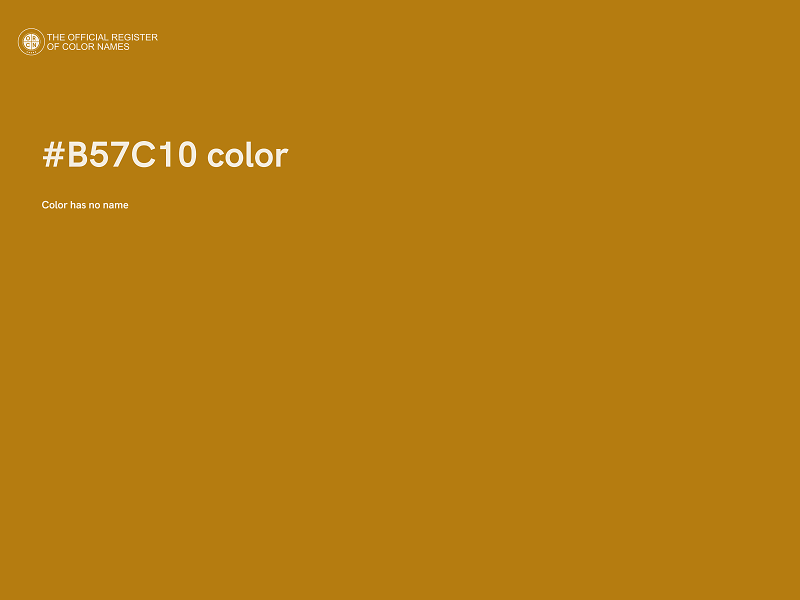 #B57C10 color image