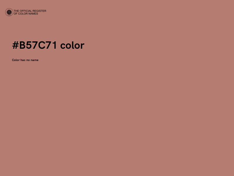 #B57C71 color image