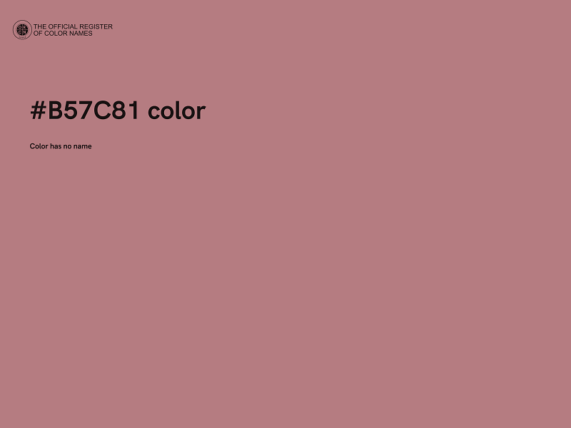 #B57C81 color image