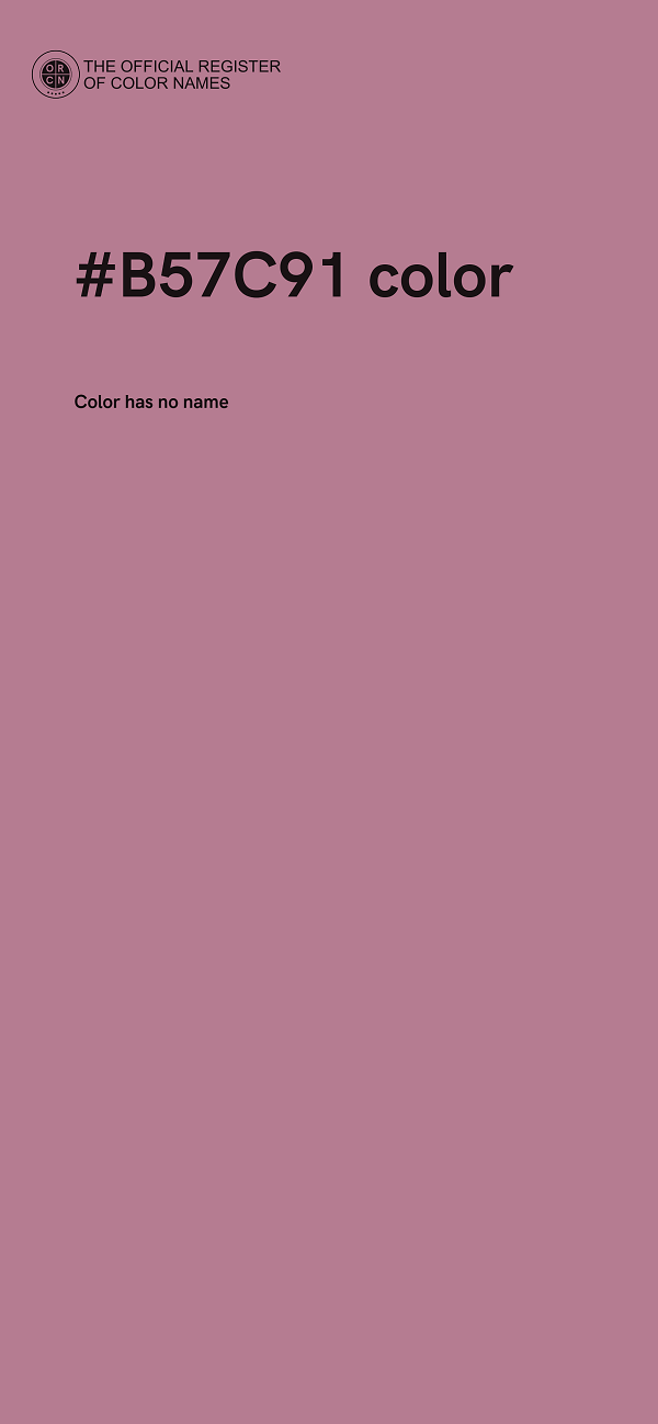 #B57C91 color image