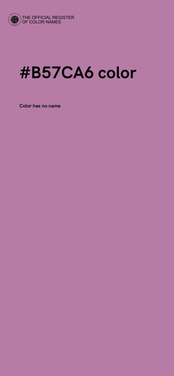#B57CA6 color image