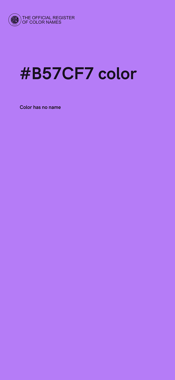 #B57CF7 color image