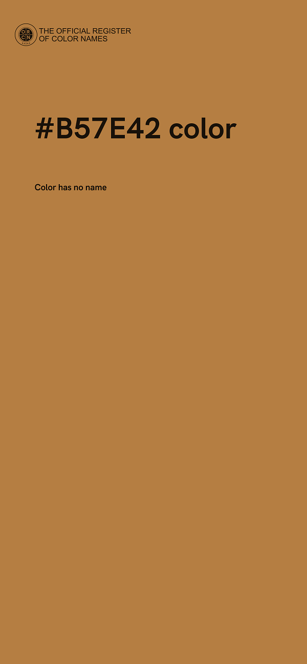 #B57E42 color image