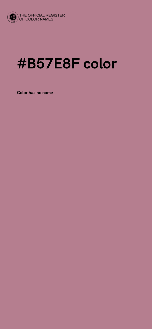#B57E8F color image