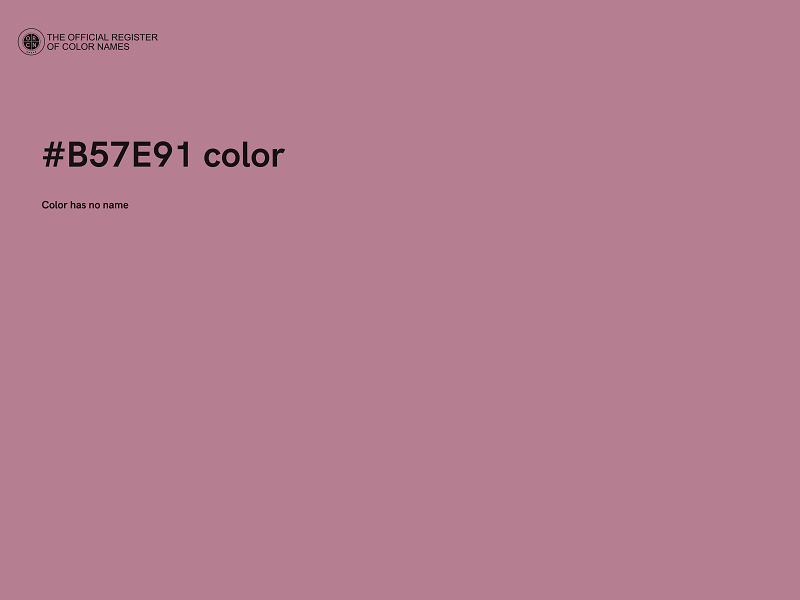 #B57E91 color image