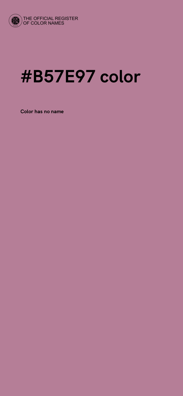 #B57E97 color image