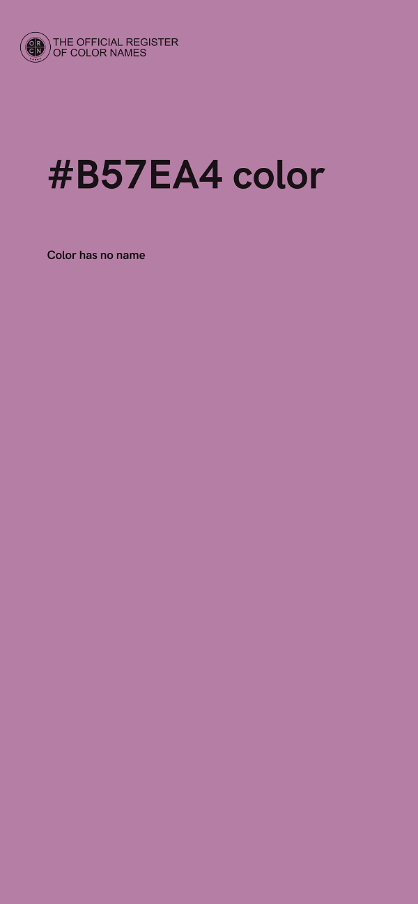 #B57EA4 color image