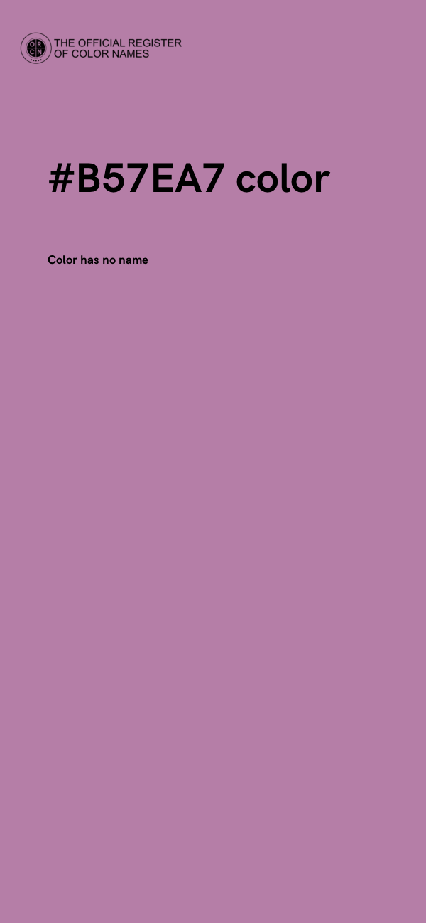 #B57EA7 color image