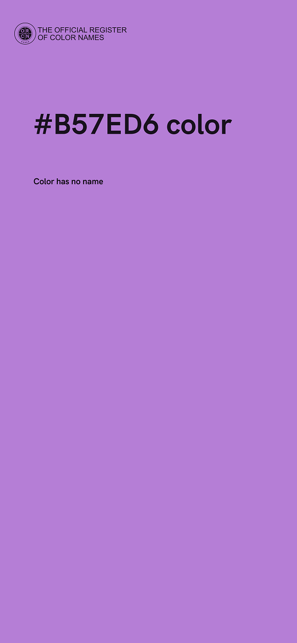 #B57ED6 color image