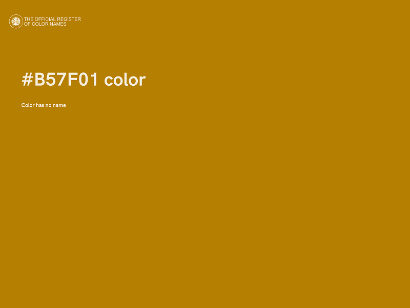 #B57F01 color image
